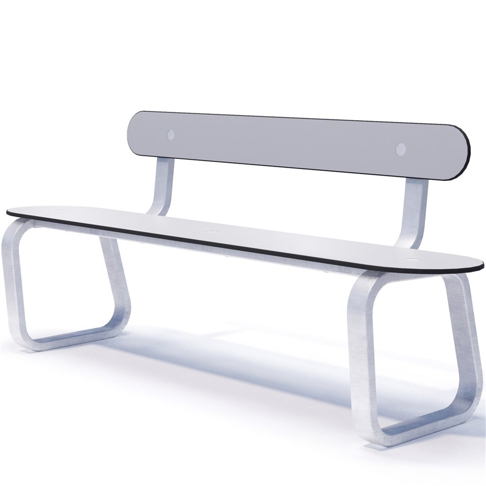 A1-serien - Enkeltbænk med ryglæn