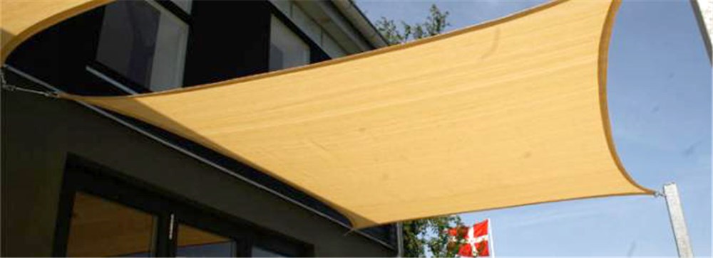 Firkantet solsejl 3,6 x 3,6 m