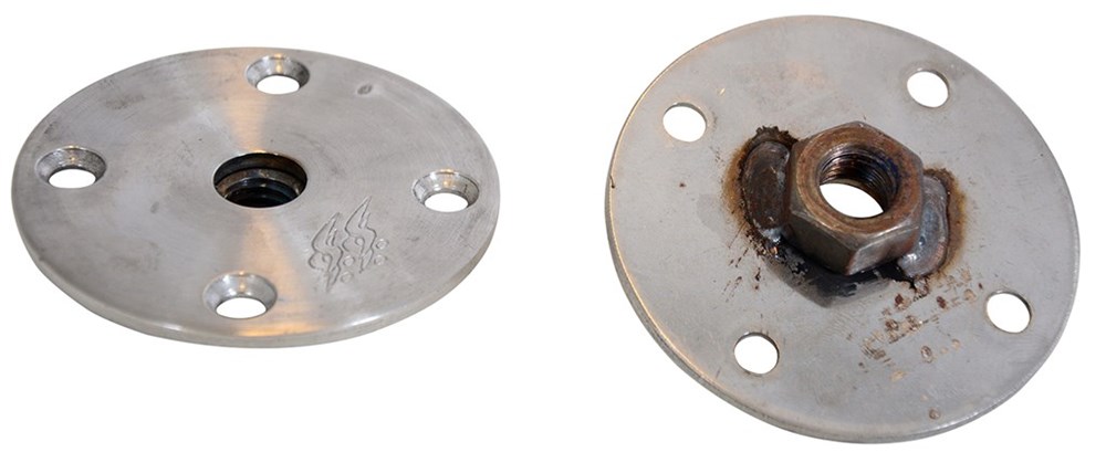 Gulvroset 70 mm (m/gevind - Ø12 mm) 