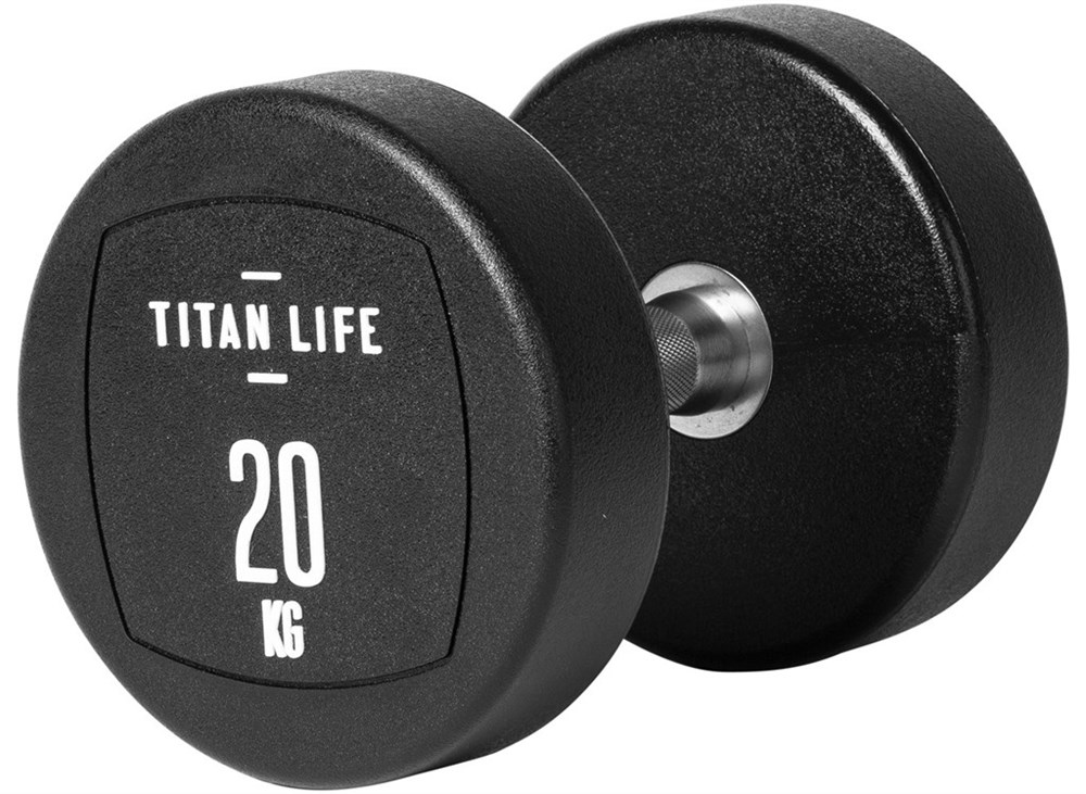 Håndvægt Titan life 20 kg - Gummi