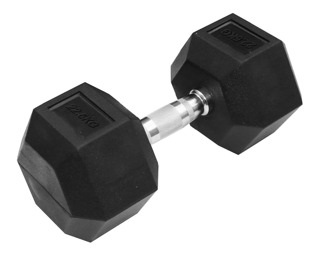 Håndvægt gummi - Basic - 22.5 kg