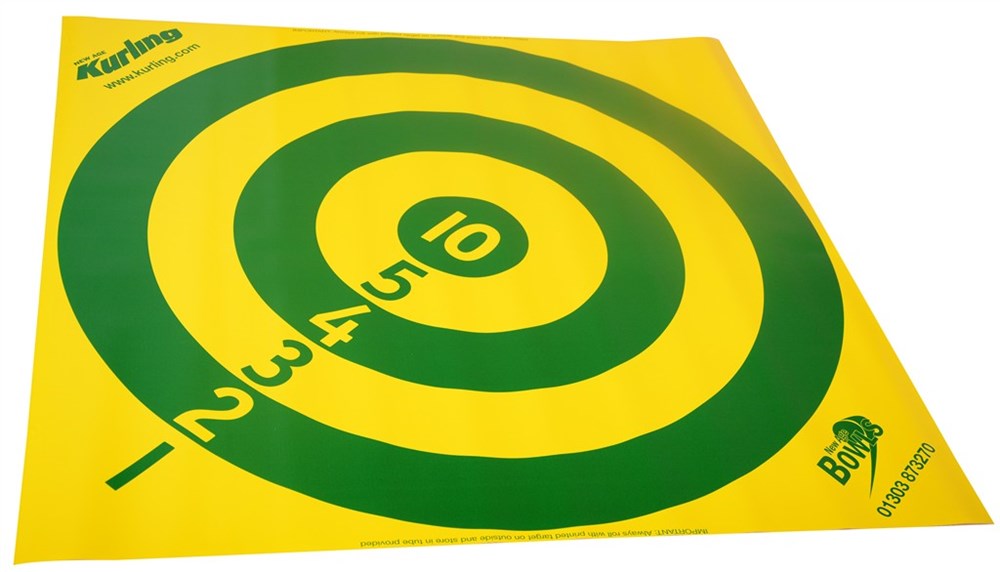 Målskive til Curling med numre fra 1-10