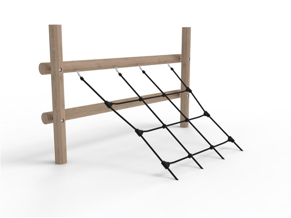 Opgang med skrå net