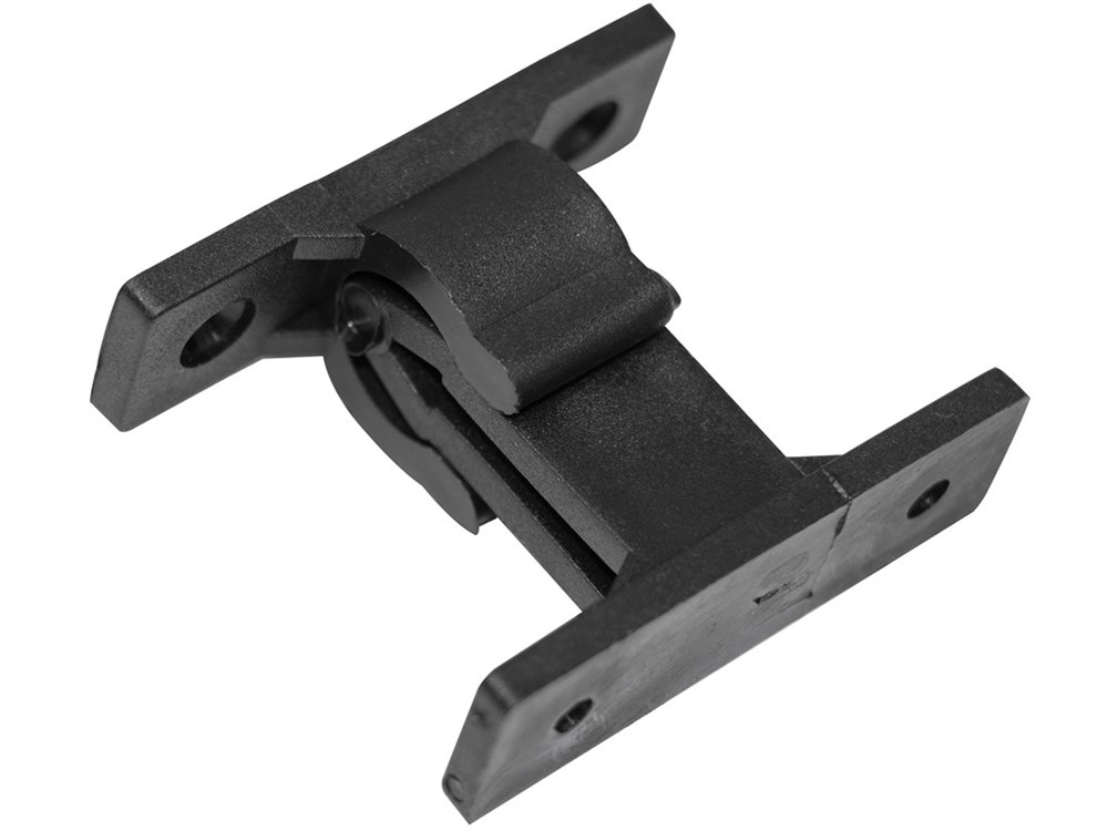 PDL Dørholder i sort plastic, 1 sæt af 2 dele