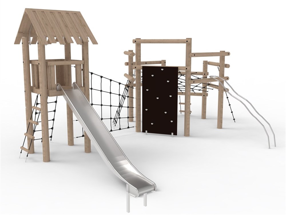 Sammenbygget klatresystem