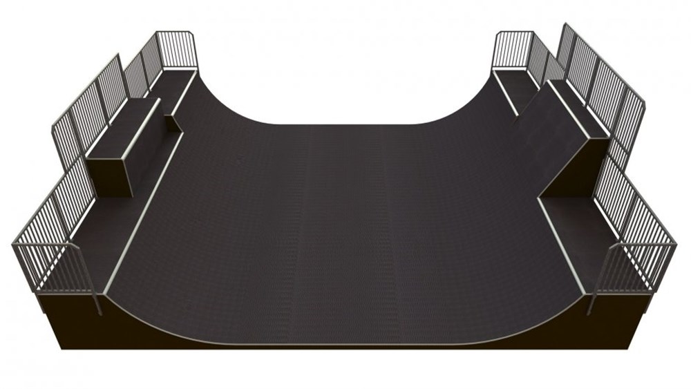 Skate rampe Compo halfpipe base