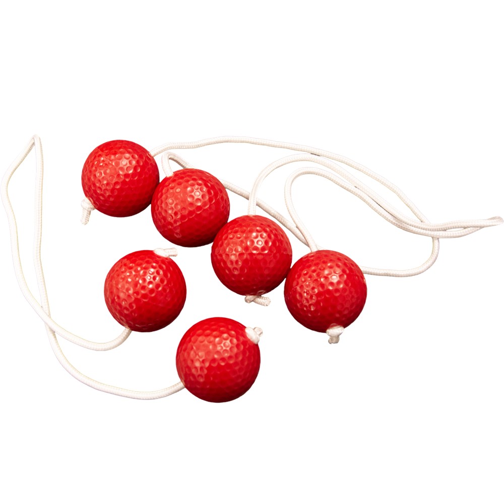 stigegolf-kugler - Rød 3 stk.