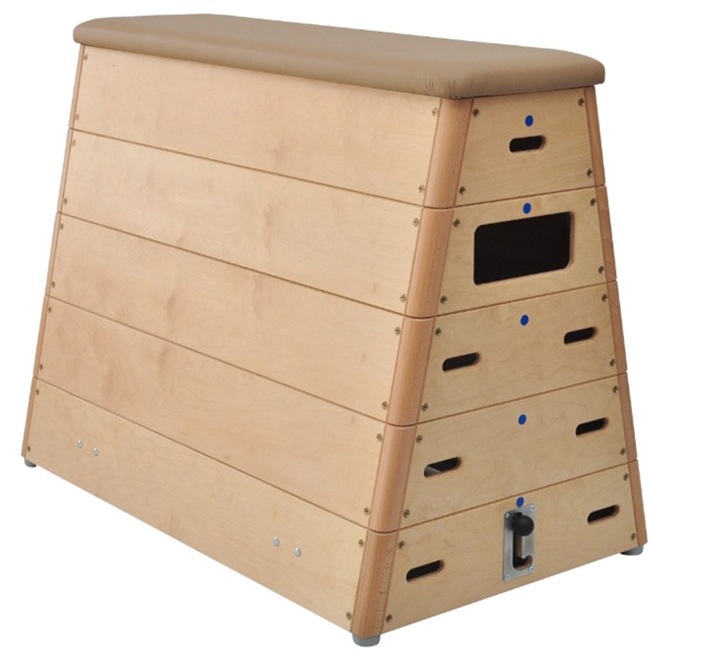 Træplint med 5 afdelinger m/lædertop