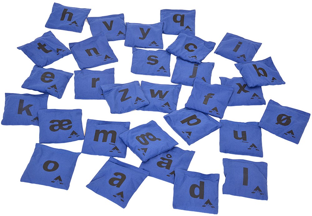 Ærteposesæt (alfabet) BLÅ