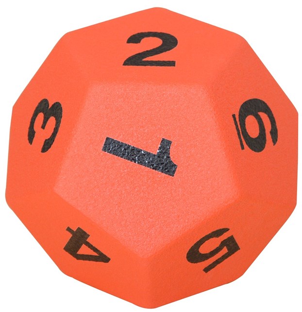 12 sidet terning i skum 25 cm