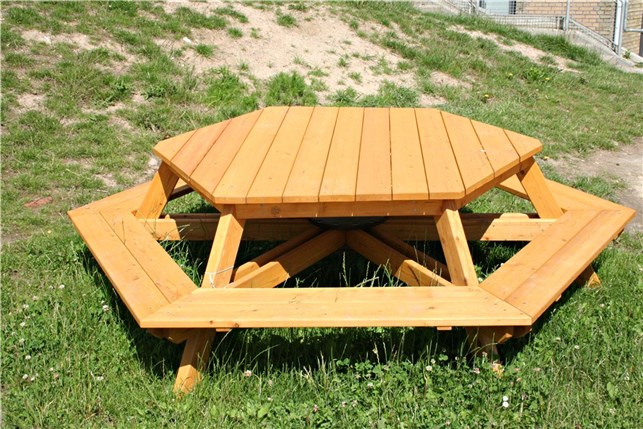 6-kantet bænke/bord