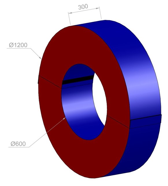 Cirkel to-del - skummodul