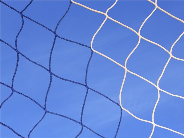 Fodboldnet 11 mands Liga - blå/hvid