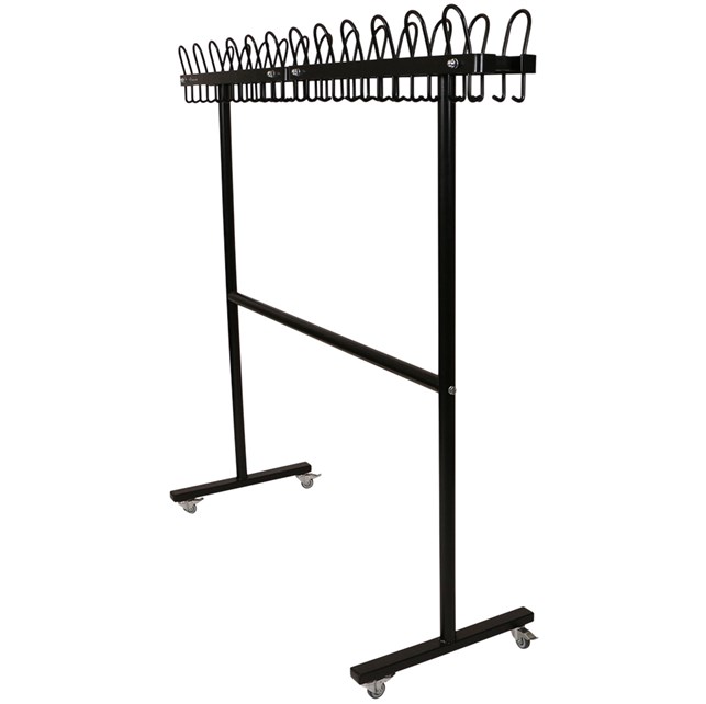 Garderobestativ m/knager -Sort