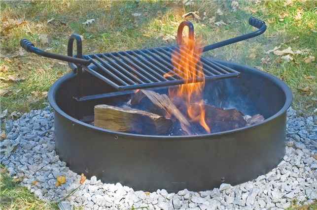 Grill incl. rist justerbar Ø  81 cm.