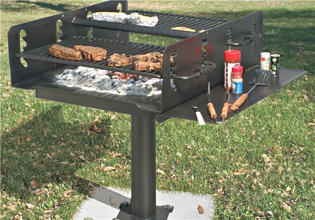 Grill incl. rist til parkbrug