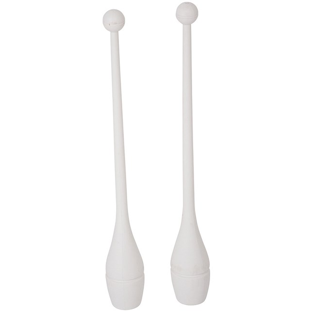 Gymnastikkøller Hvid - 41cm.