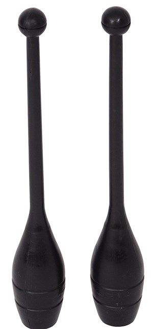 Gymnastikkøller Sort - 35 cm