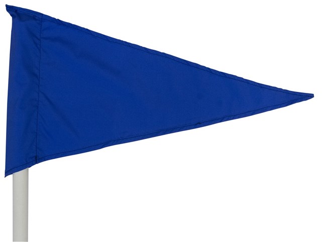 Hjørneflag blå