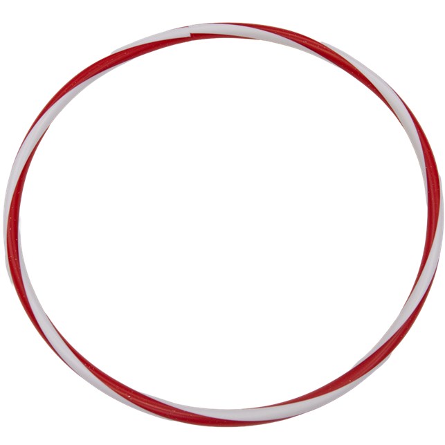 Hula Hop ring - Ø50 cm Rød/Hvid