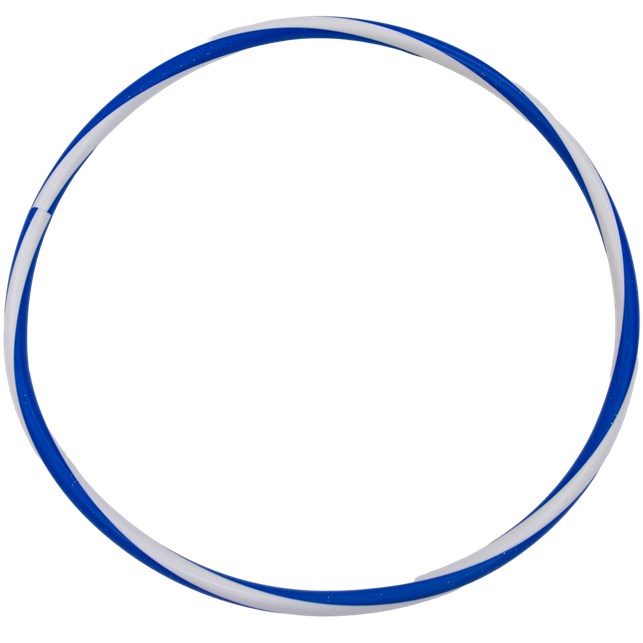 Hula Hop ring - Ø50 cm blå/hvid