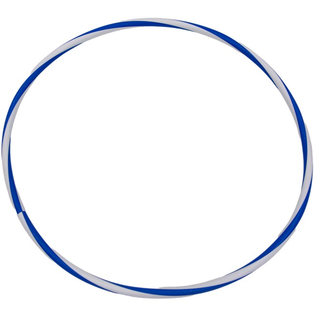 Hula Hop ring -Ø65 cm (Blå/hvid)