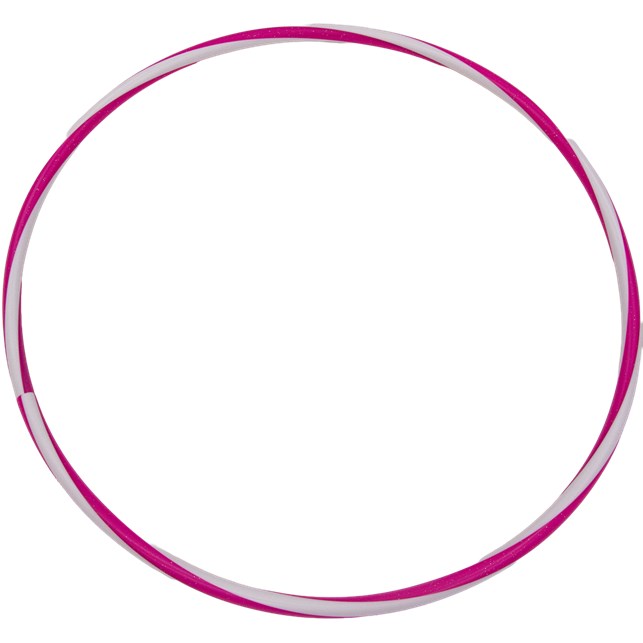 Hula Hop ring -Ø65 cm (Pink/hvid)