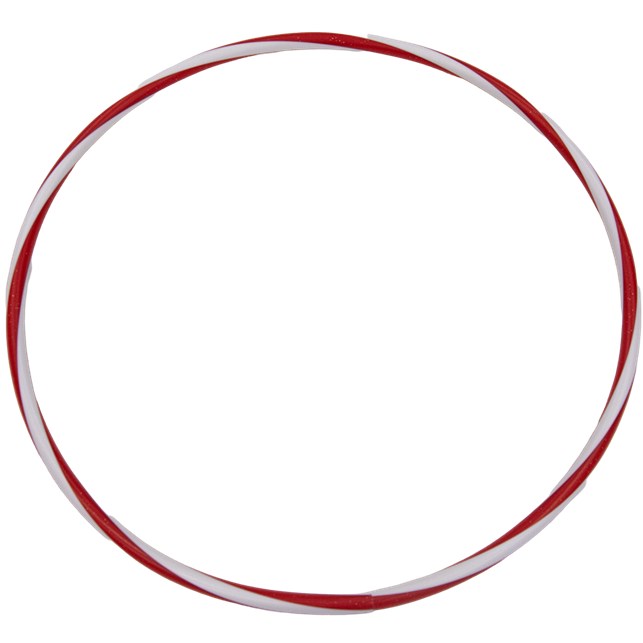 Hula Hop ring -Ø65 cm (Rød/hvid)