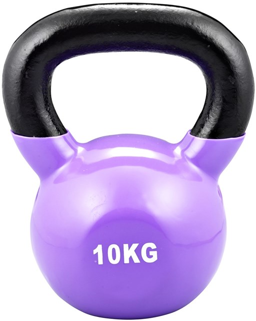 Kettlebell 10 kg med vinyl coating