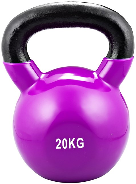 Kettlebell 20 kg med vinyl coating