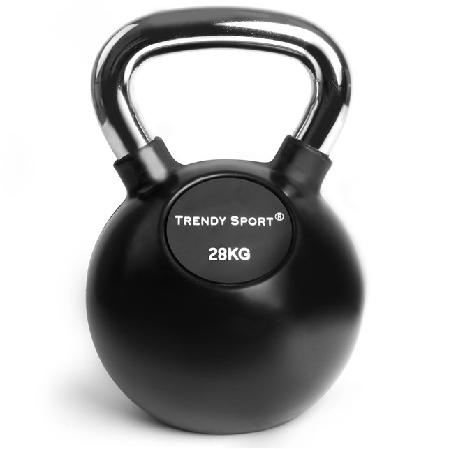 Kettlebell 28 kg med crom håndtag