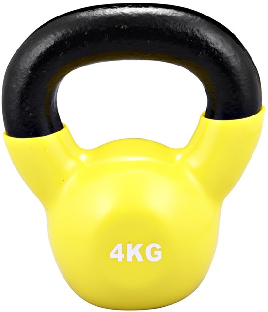 Kettlebell 4 kg med vinyl coating