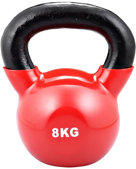 Kettlebell 8 kg med vinyl coating
