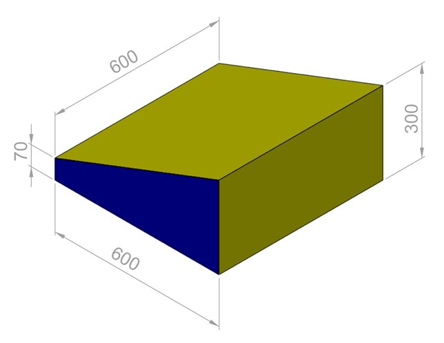 Kile 60x60x30/7 cm.