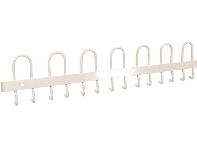 Knagerække, L105 cm - Hvid