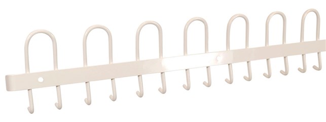 Knagerække, L105 cm - Hvid