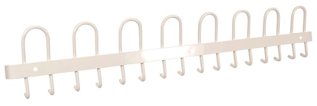 Knagerække, L120 cm - Hvid