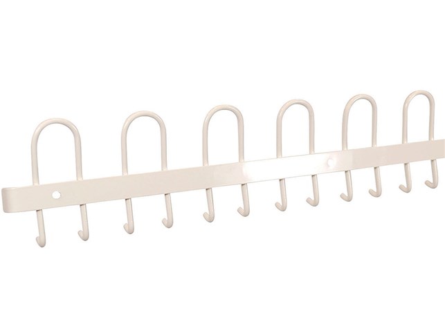 Knagerække, L90 cm - Hvid - Demo