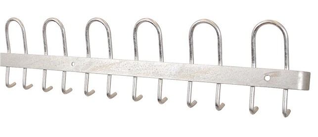 Knagerække, L90cm- Galvaniseret