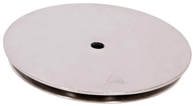 Låg, Ø165/10 mm, rustfri