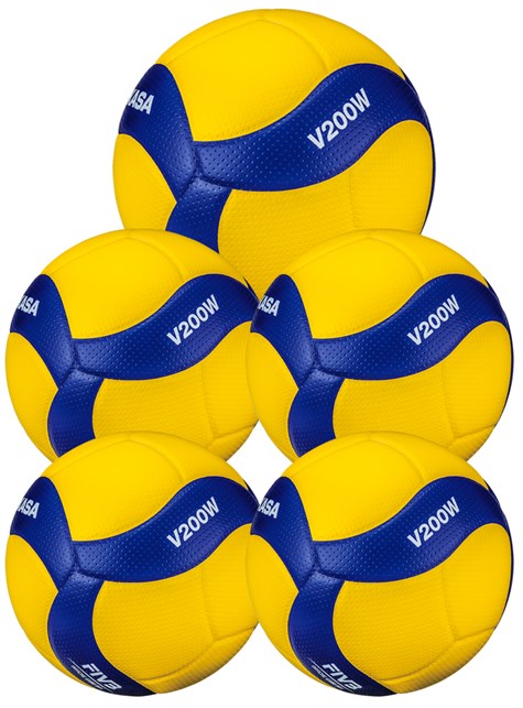 Mikasa Volleyball V200W 5 stk