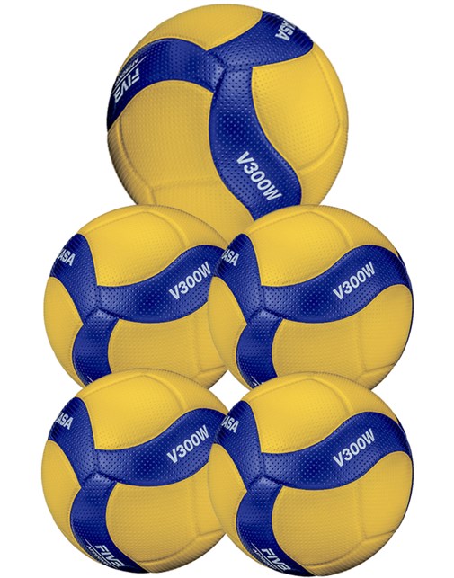 Mikasa Volleyball V300W 5 stk.