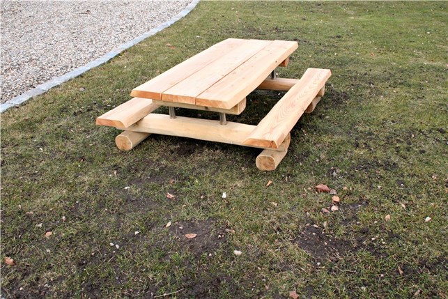 Mini bænke bord - robinia/lærk