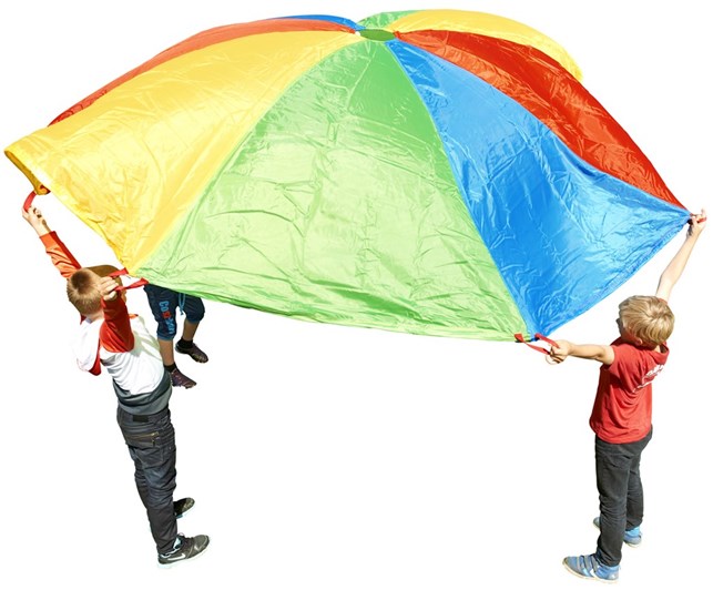 Nylon faldskærm i 6 meter - Basic