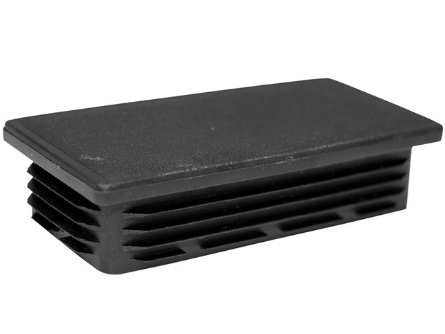 PDL plastprop/rørben 100*50 mm (udv. mål) sort