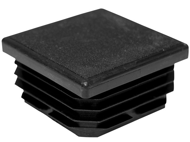 PDL plastprop/rørben 50*50 mm (udv. mål) sort