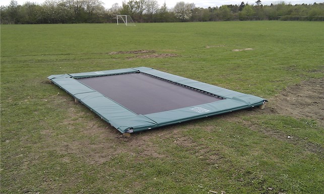 Rammepude bred til trampolin