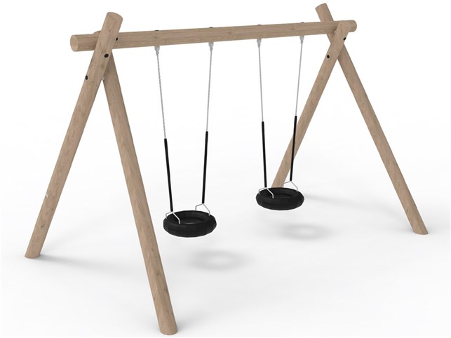 Robinia gynge A med 2 dæksæder
