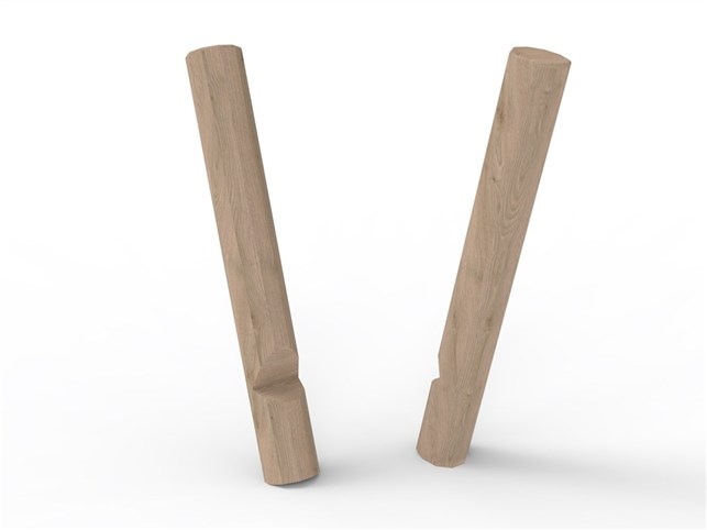 Robinia stylter 2 stk.