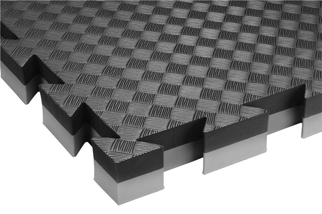 Soft gulv 100x100x4 Sort/Grå